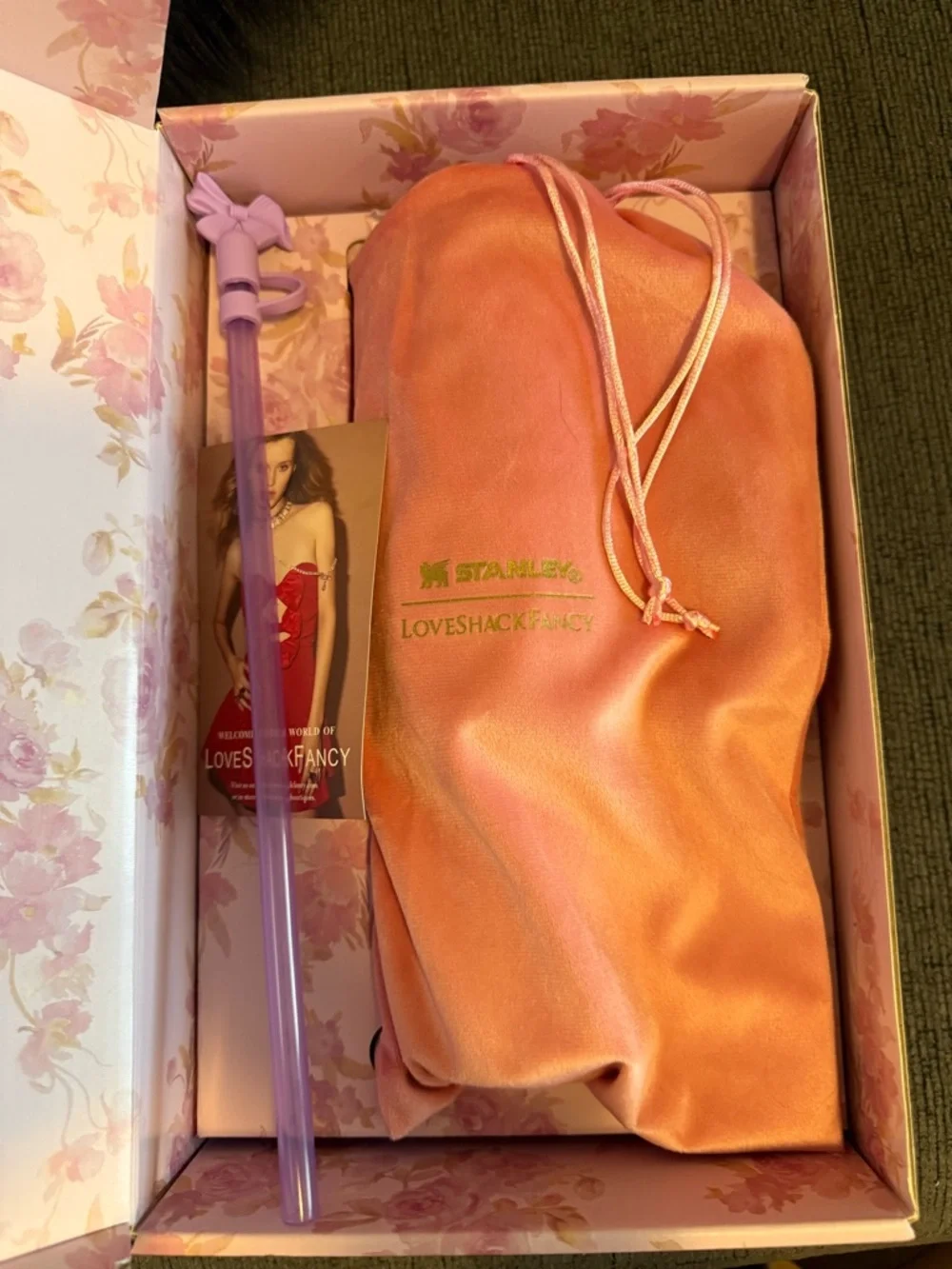 Stanley Floral Quencher Tumbler in Pink and Lavender NOT FOR SALE - Picture 7 of 8